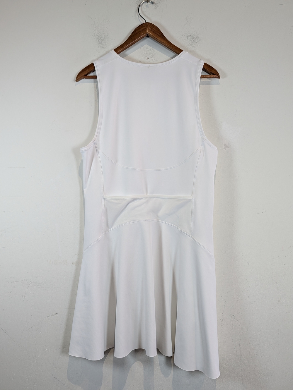 Athleta White Sleeveless Ace Tennis Dress with Front Zip, Size XL - Picture 3 of 7